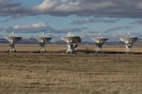  VLA, Very Large Array satellite dishes t in New Mexico, USA Very Large Ar... Foto stock