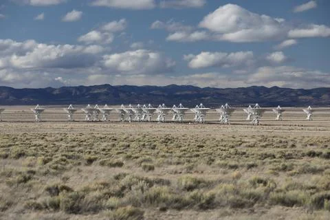  VLA, Very Large Array satellite dishes t in New Mexico, USA Very Large Ar... Foto stock