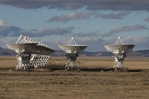  VLA, Very Large Array satellite dishes t in New Mexico, USA Very Large Ar... Stock Photos