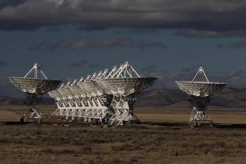  VLA, Very Large Array satellite dishes t in New Mexico, USA Very Large Ar... Stock Photos