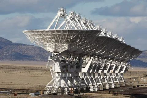  VLA, Very Large Array satellite dishes t in New Mexico, USA Very Large Ar... Foto stock