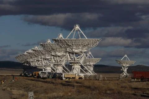  VLA, Very Large Array satellite dishes t in New Mexico, USA Very Large Ar... Stock Photos