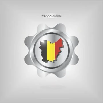 Vlaanderen Map イラスト素材