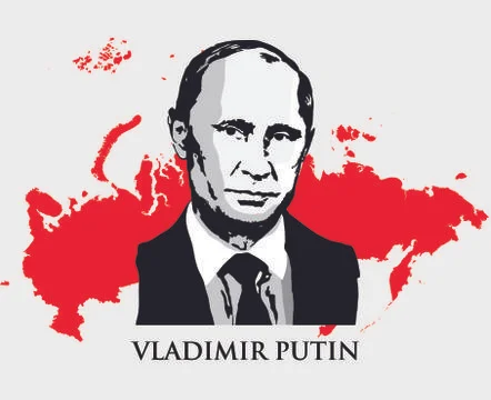 Vladimir Putin Stock Illustration