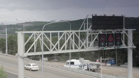 Vladivostok Bridge Building Stock Footage 72170357