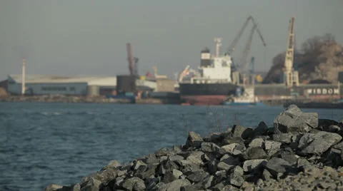 Vladivostok, far Eastern port Stock Footage 34456632