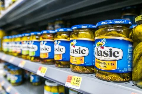 Vlasic pickle chips Stock Photos