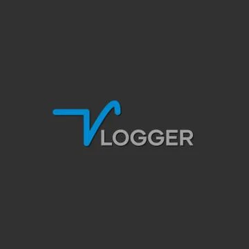 Vlogger logos, logos for vlogers Stock Illustration