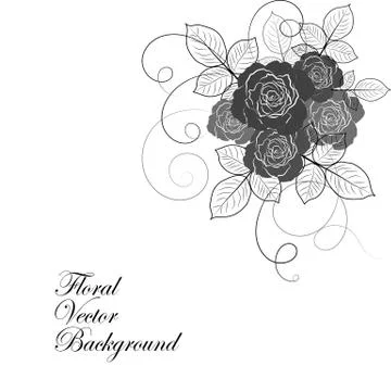 Vloral vector background Stock Illustration