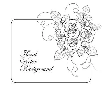 Vloral vector background Stock Illustration