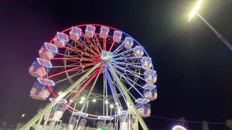 Vlore Ferris Wheel Hyperlapse Stock Footage 246506302