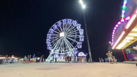 Vlore Ferris Wheel Timelapse Stock Footage 246506324