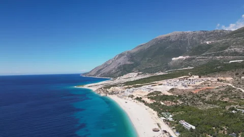 Vlore to Himare Sunset in 4K Stock Footage 258379709