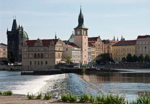 Vltava river of prague Stock Photos