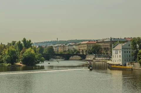  Vltava river in Prague Stock Photos