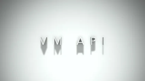 Vm api 3D title animation with shadows on a white background Stock Footage 297216414
