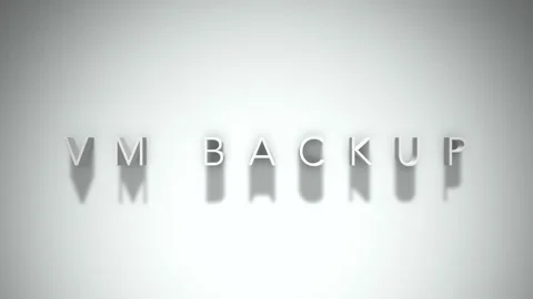 Vm backup 3D title animation with shadows on a white background Stock Footage 297023698