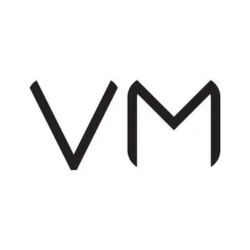Vm initial letter vector logo icon Stock Illustration