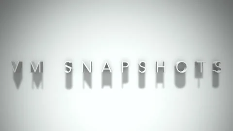 Vm snapshots 3D title animation white text on a white background Stock Footage 299369233
