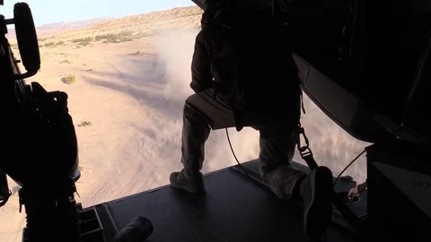 VMM-363 MV-22 Tail Gun Shoot Stock Footage 75835331