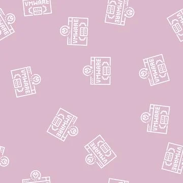Vmware data recovery line seamless pattern Stock Illustration