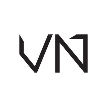 Vn initial letter vector logo icon 스톡 일러스트