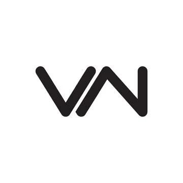 Vn initial letter vector logo Stock Illustration