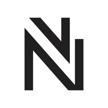 Vn initial letter vector logo Illustrazione stock