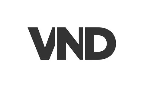 VND logo design template with strong and modern bold text. Initial based ve.. Stock Illustration