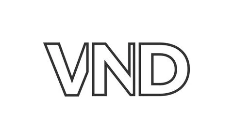 VND logo design template with strong and modern bold text. Initial based ve.. Stock Illustration