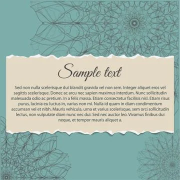 Vntage frame templates with flowers, vector illustration Stock Illustration