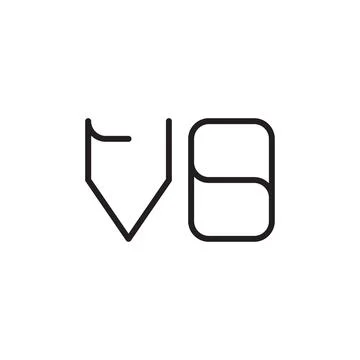 Vo initial letter vector logo icon Stock Illustration