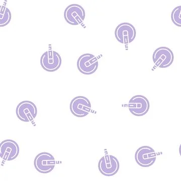 Vocal mic microphone glyph seamless pattern Illustrazione stock