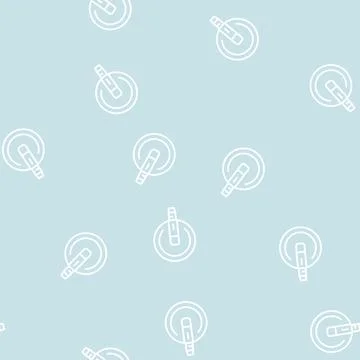 Vocal mic microphone line seamless pattern Illustrazione stock
