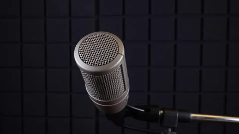 Vocal Microphone In The Studio Stock Footage 242387249
