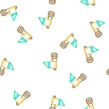 Vocal music vector seamless pattern Stock Illustration