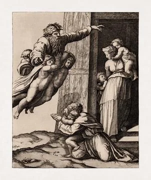 The Vocation of Abraham Stock Illustration