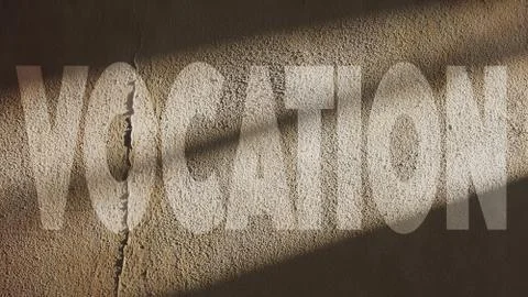 Vocation Written on a Wall Stock Illustration