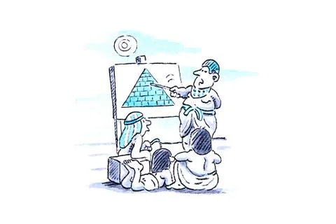 Vocational training, artwork Stock Illustration