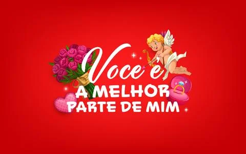 Voce e a melhor parte de mim Spanish love quote イラスト素材