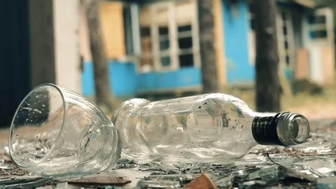 Vodka and a glass Stock Footage 81701186