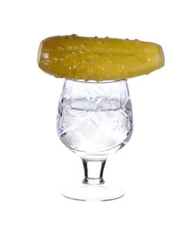 Vodka and snack Stock Photos