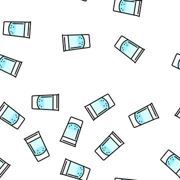 Vodka beverage drink vector seamless pattern 스톡 일러스트