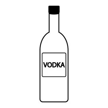 Vodka bottle icon Stock Illustration