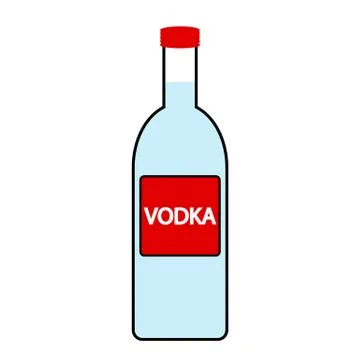 Vodka bottle icon Stock Illustration