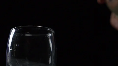 Vodka is poured into a stack Stock Footage 119282993