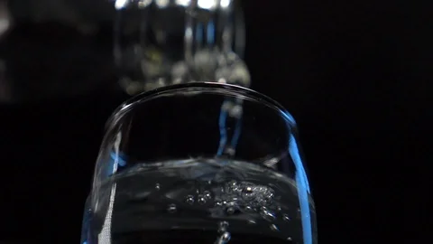 Vodka is poured into a stack Video stock 119283016