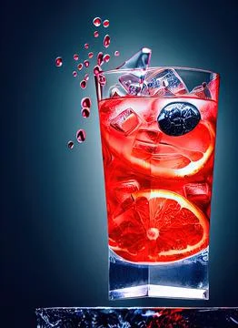 Vodka Red Bull Bar Drink. Adult Beverage Collection. Stock Illustration