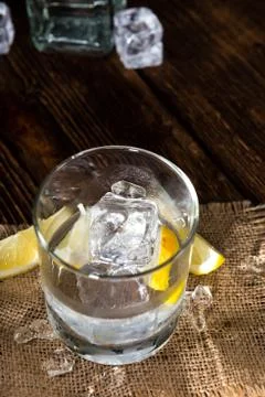 Vodka on the rocks Stock Photos