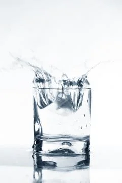 Vodka splash Stock Photos